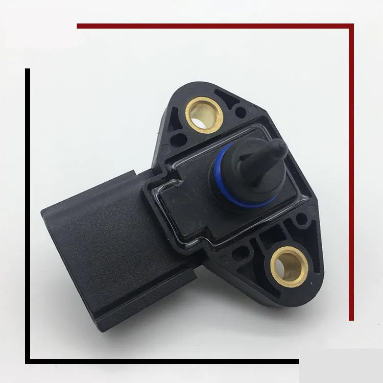 Black intake pressure sensor for Ford and Lincoln vehicles showing electrical connector interface