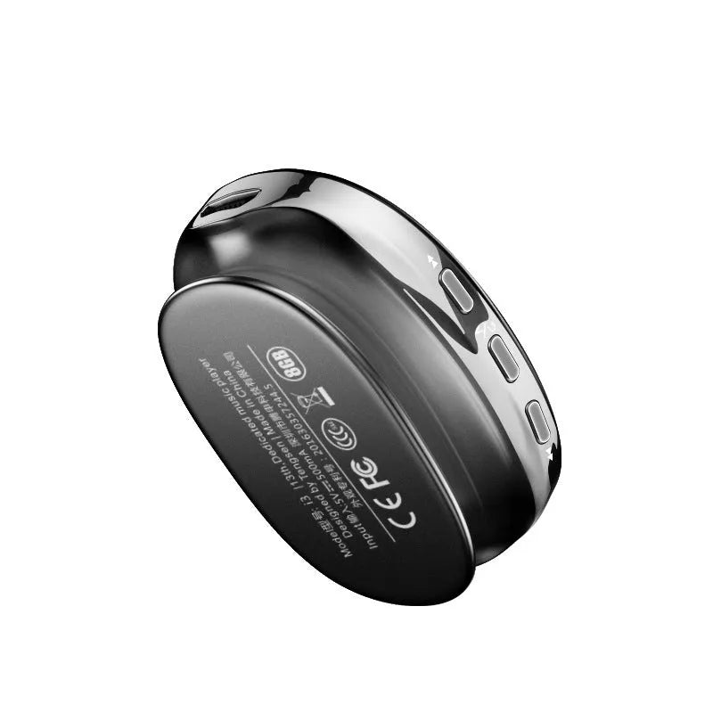 Bluetooth MP4 music player with OLED screen in blue, black or rose gold colours