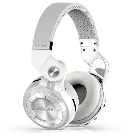 Bluedio T2 Plus wireless Bluetooth headphones in blue colour with on-ear design