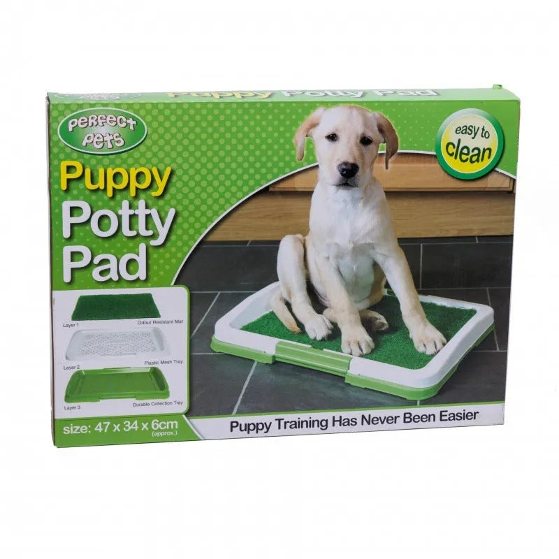 Green dog cleaning tool grid lawn flat toilet with non-toxic antibacterial carpet, 46.5 cm long