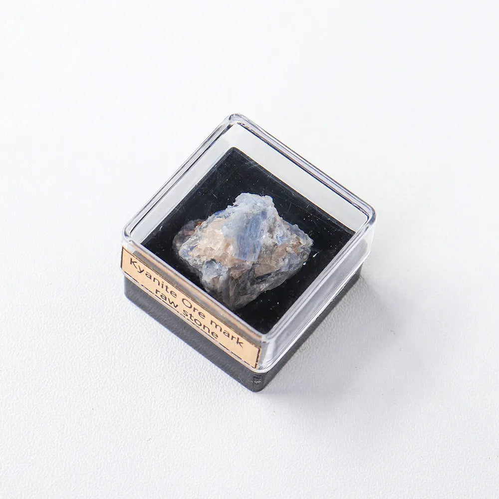 Natural amethyst block crystal mineral specimen geometric decoration on a table