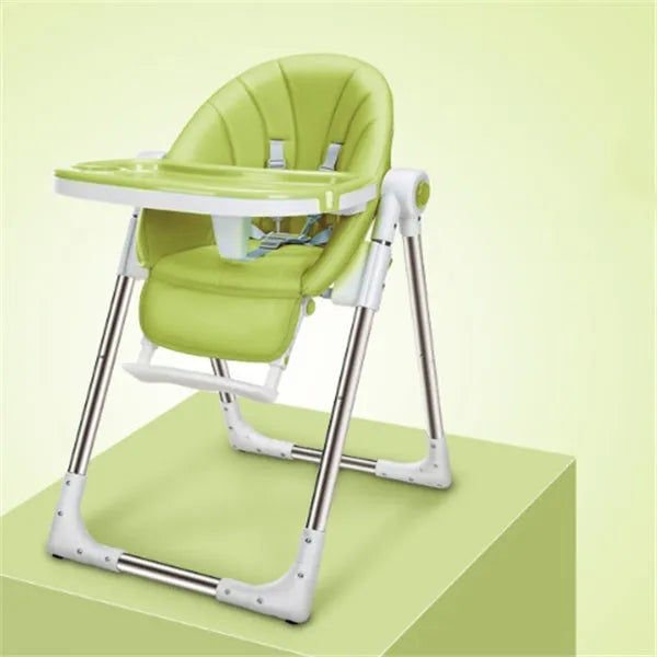 Baby chair with grow-up design, stable anti-fall structure, and waterproof plate in dream powder colour