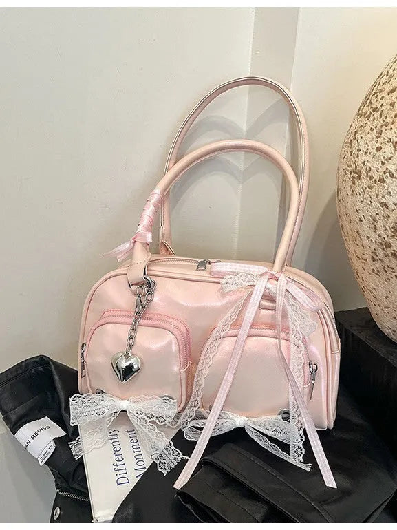 Soft PU casual shoulder bag with large capacity and mobile phone compartment in four colour options