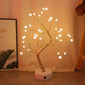 Christmas tree light with touch control, 108 LED firefly lights, USB powered decoration
