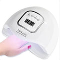 80W nail phototherapy machine set with plastic lamp and 20 gel nail polishes