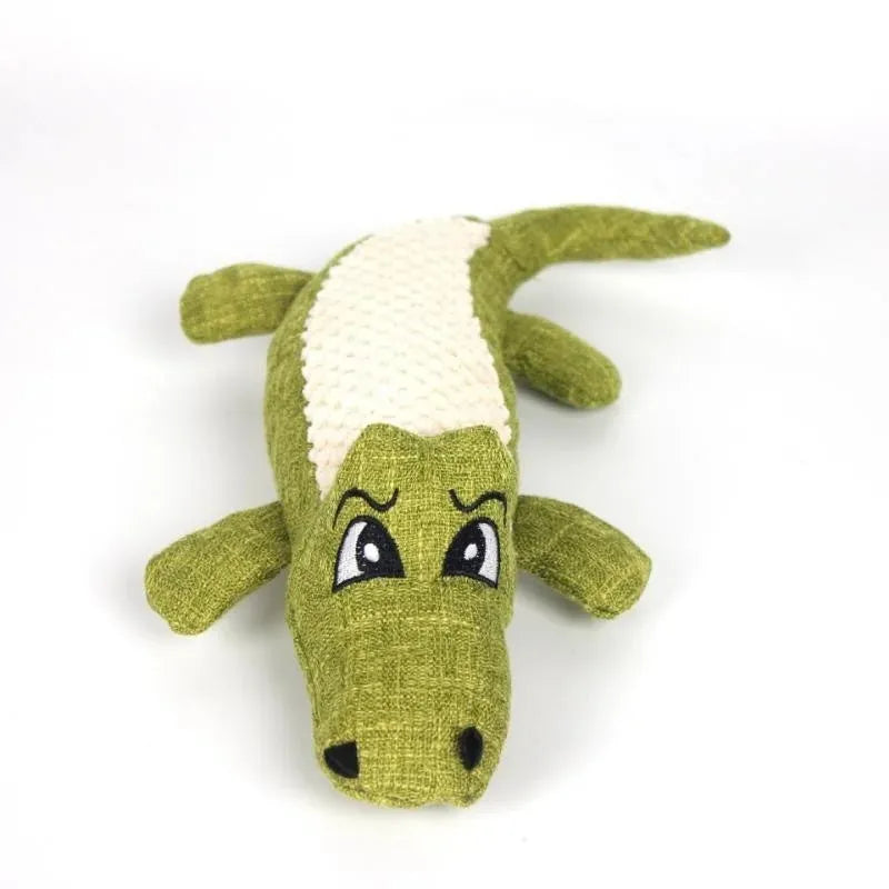 Corn grid plush chew toy with squeaker for cats and dogs in blue green red colours