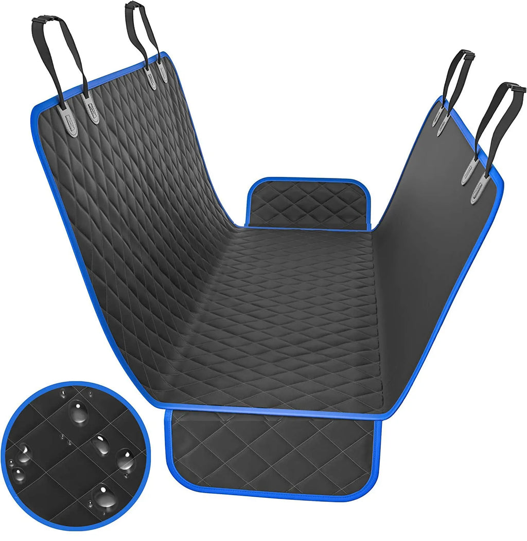 Waterproof car pet kennel rear seat cushion for dogs, 54 by 58 inches, cloth material, in black colour