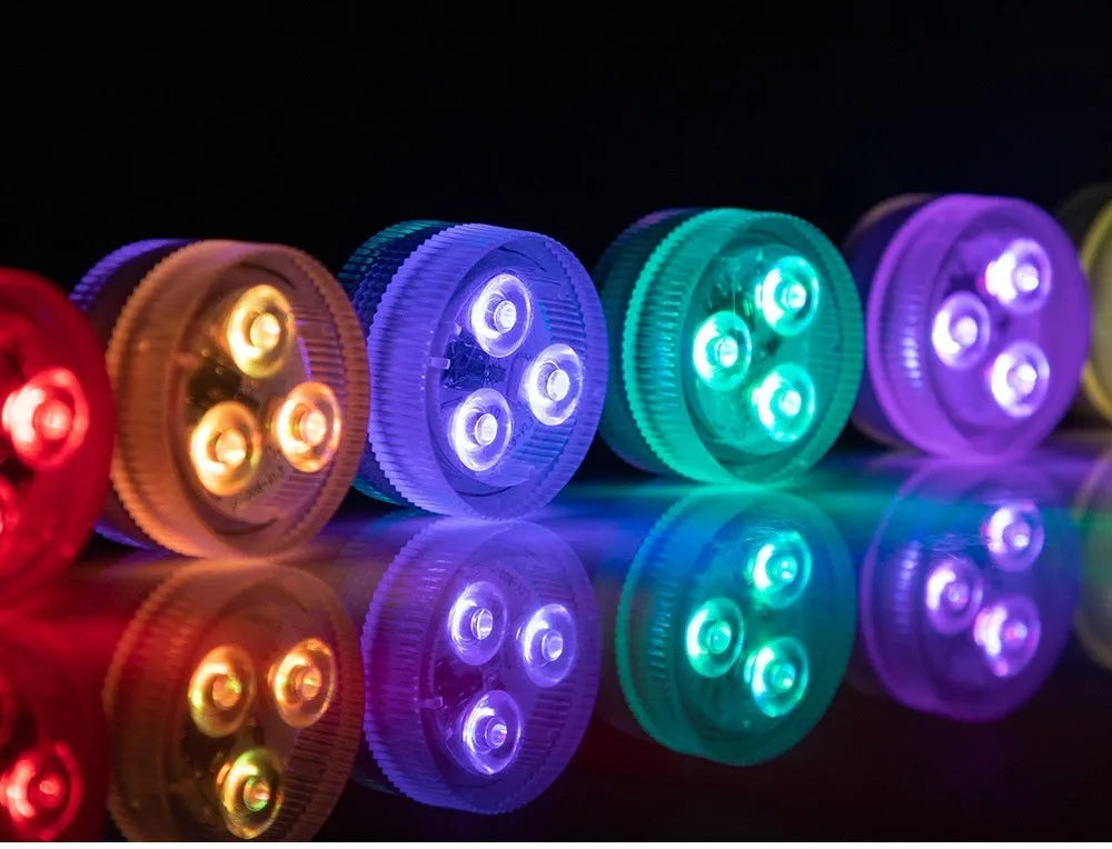 LED waterproof remote control fish tank diving light with plastic housing