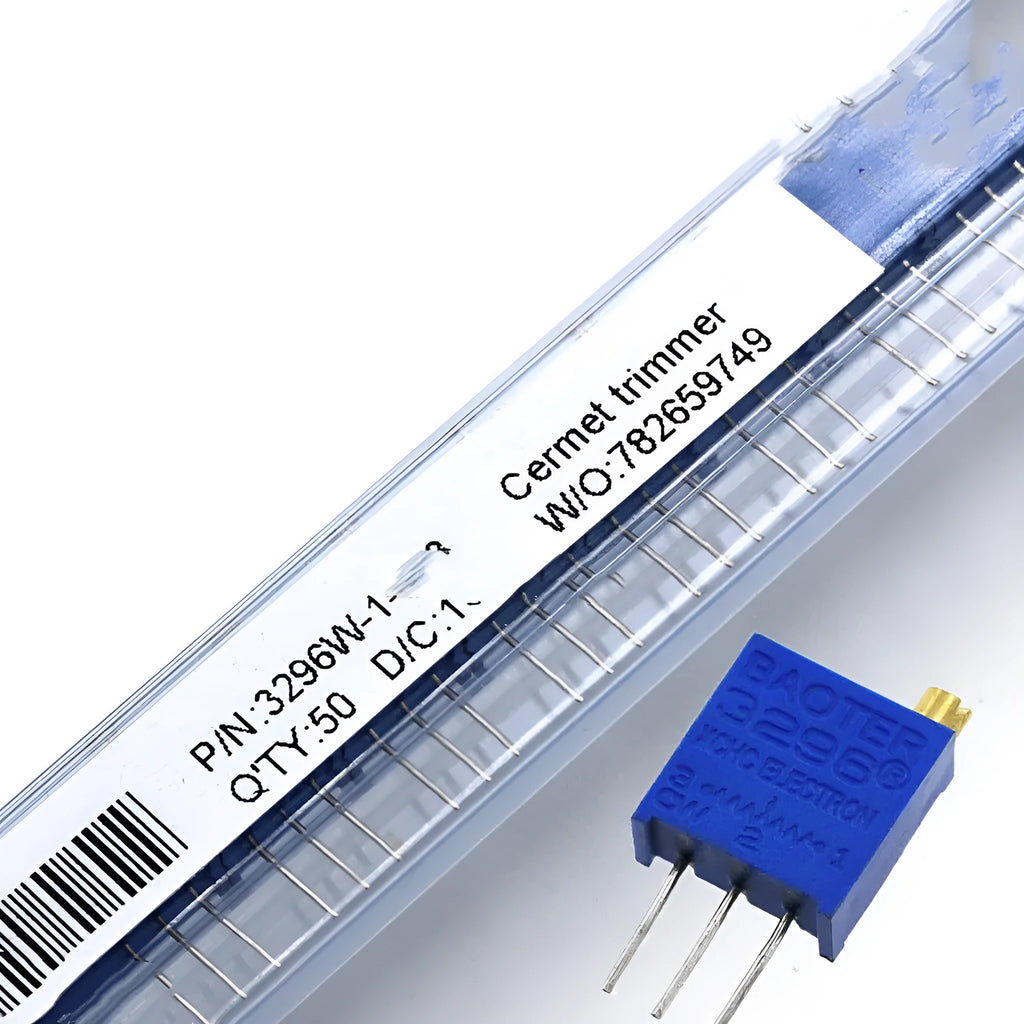 Blue multi-ring precision adjustable resistor potentiometer 20k ohm 0.5W linear tuning electronic component