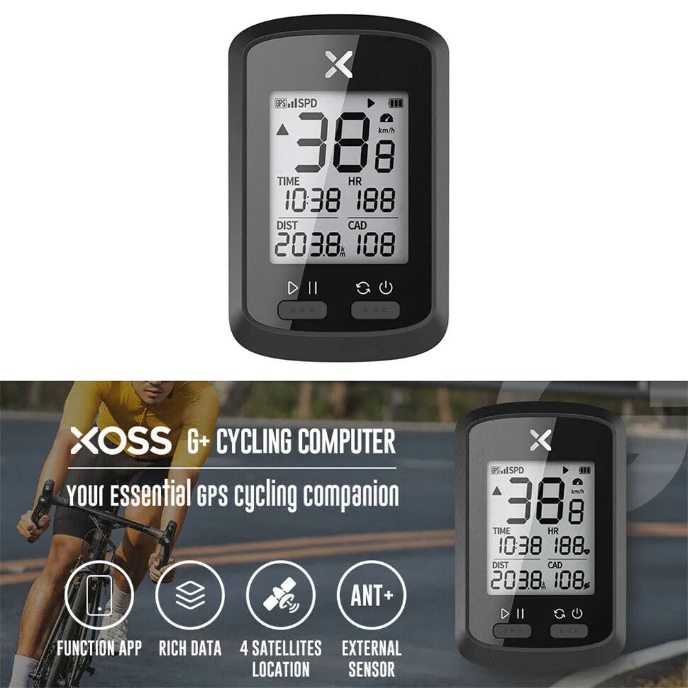 Black plastic bicycle stopwatch with waterproof casing for sports timing.