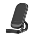 Wireless charger pad for mobile phones with LED indicator in black colour, Type-C interface