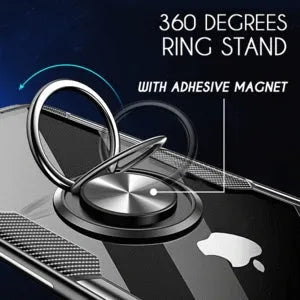 Protective back cover phone case for iPhone models, shown in a selection of colours including black and blue.