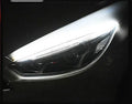 Car LED daytime running light strip in silicone waterproof casing with flowing turn signal effect