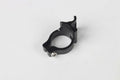 Black aluminium alloy vehicle clamp ring with 28.6mm diameter and steel frame bracket