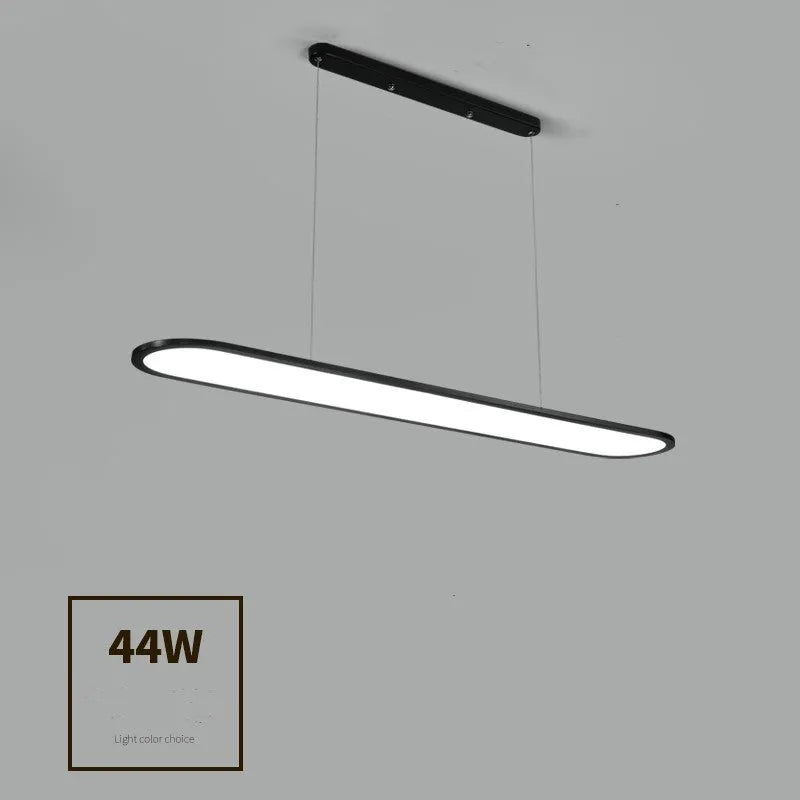 Modern iron fish chandelier pendant lamp in black, LED light source, for bar or restaurant use