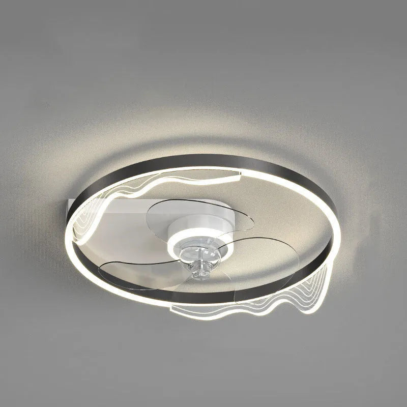 Landi modern simple Nordic style ceiling fan light for a children's bedroom in one of seven available colours.