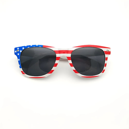 American flag glasses with metal frame and AC lenses for adult dance parties