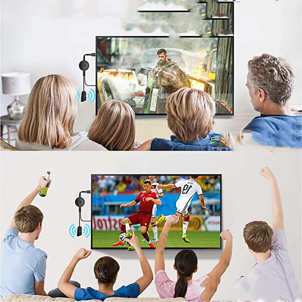 Pushbao dual-band WiFi dongle 12x90x30mm HDMI connector for TV projector 1080p