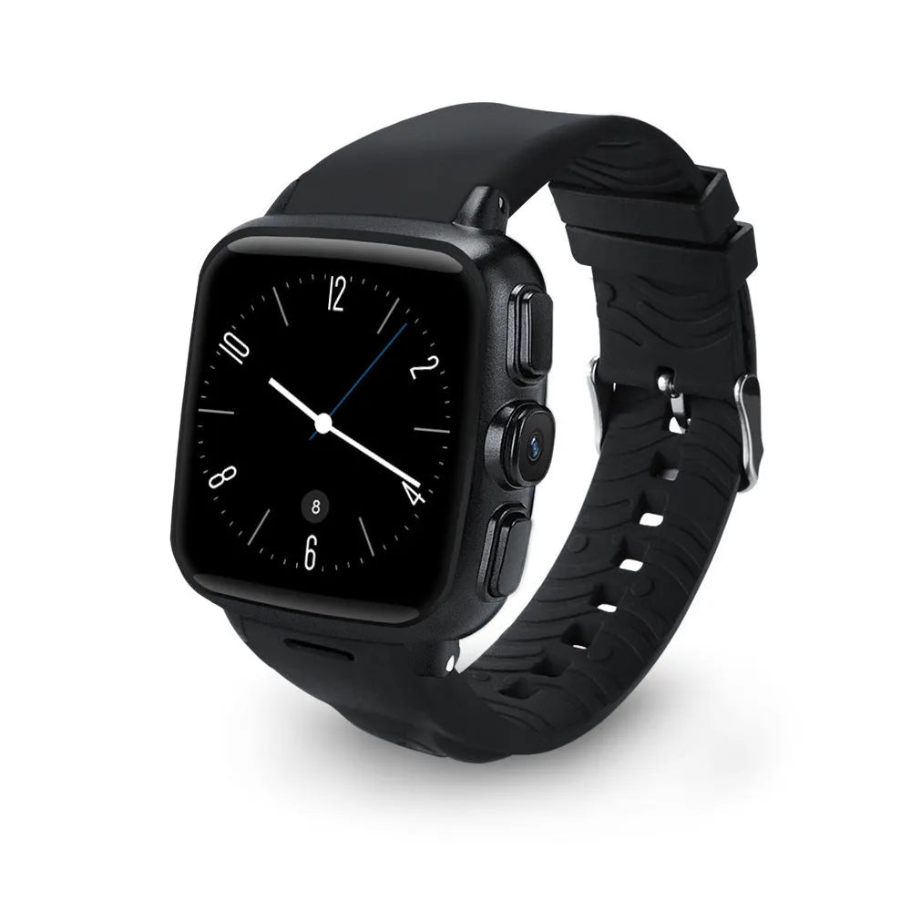 Z01 smart watch with 1.54 inch touch screen shown in black and white colour options