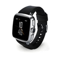 Z01 smart watch with 1.54 inch touch screen shown in black and white colour options