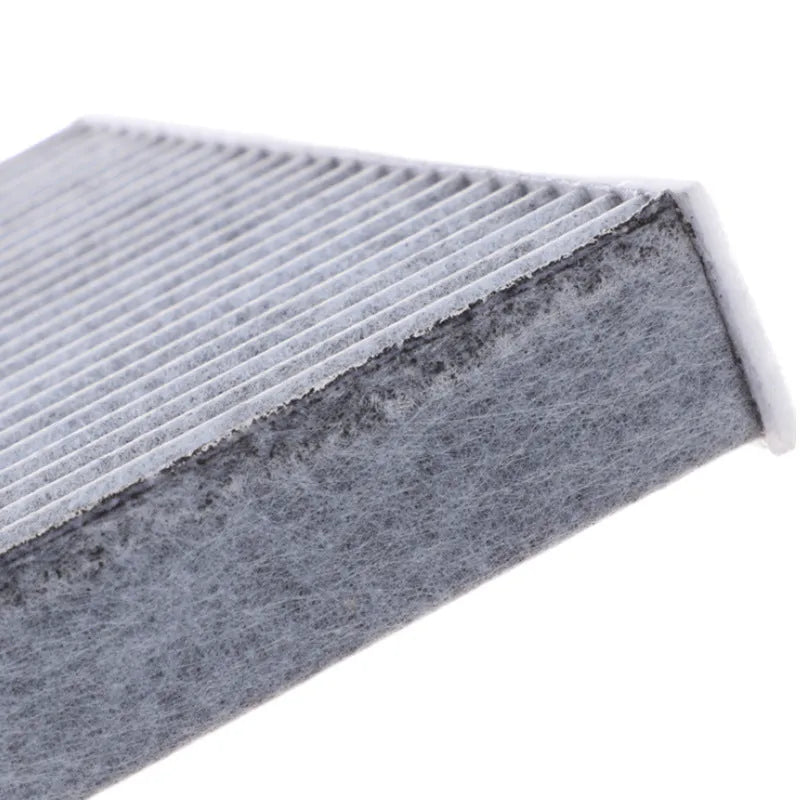 Grey car cabin air filter for Geely GL GS models, dimensions 215x210x30mm