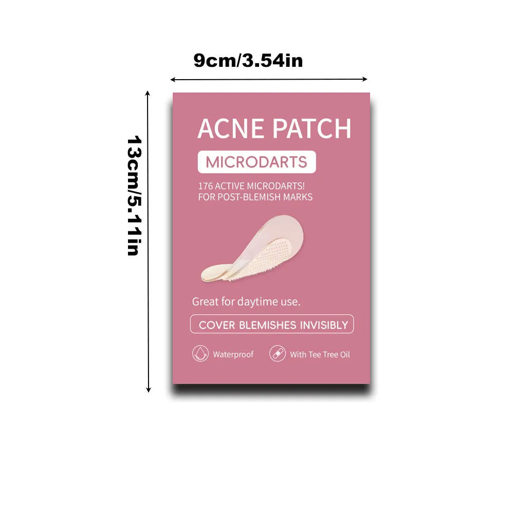 Box containing 9 mild acne patches for pimple and closed comedone treatment