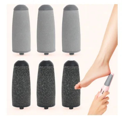 Electric foot grinder pedicure peeling household exfoliating tool with two grinding heads for dry skin removal