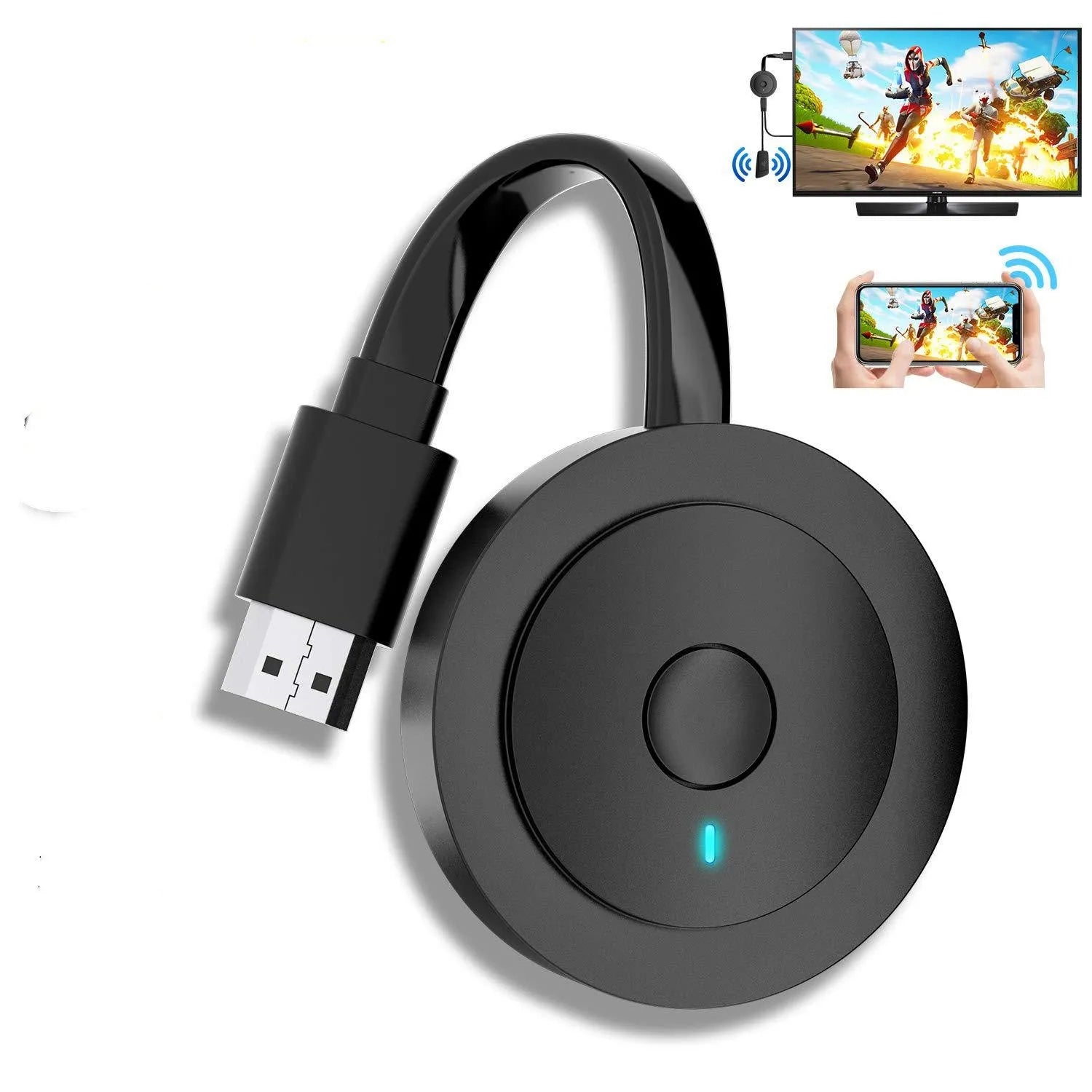 Pushbao dual-band WiFi dongle 12x90x30mm HDMI connector for TV projector 1080p