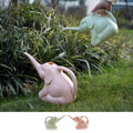 Elephant-shaped watering can for children with long nozzle in pink blue or green colours