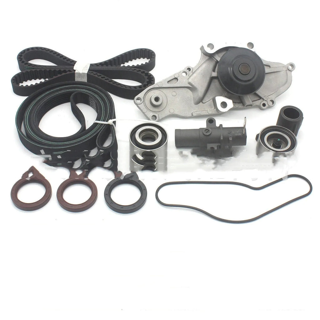Metal automotive belt and water pump assembly component measuring 28mm by 18mm by 16mm