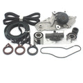 Metal automotive belt and water pump assembly component measuring 28mm by 18mm by 16mm