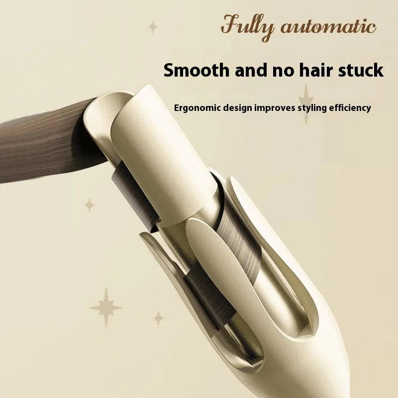 32mm automatic hair curler in white or chigo colour with pink, purple, green, or beige accents