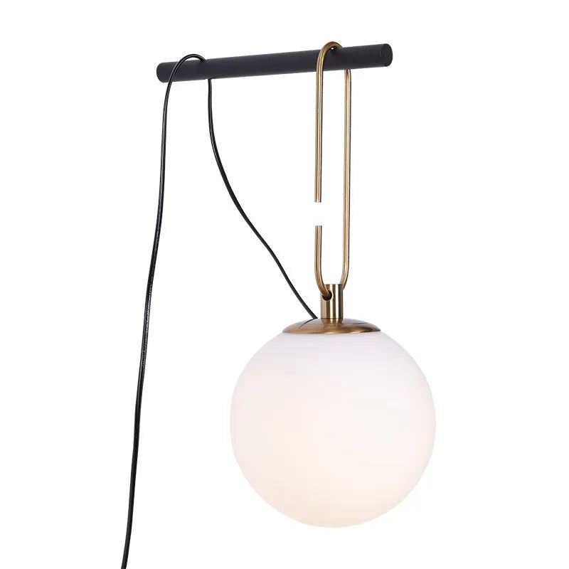 Nordic style glass wall lamp with modern design and adjustable light colour options