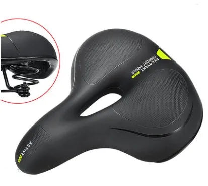 Bicycle cushion cover 25x21cm with spherical shock absorber seat in black red colour