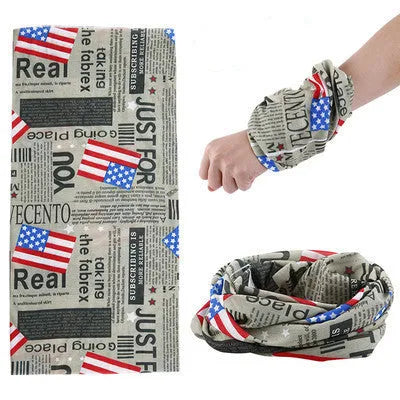 Outdoor Variety Magic Bandana Cycling Mask Neck Cover in polyester, 49x24cm, unisex design