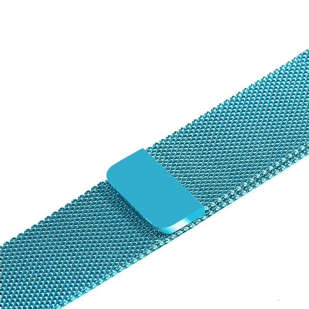 Stainless steel watch strap in silver colour for 38mm or 42mm watch cases.