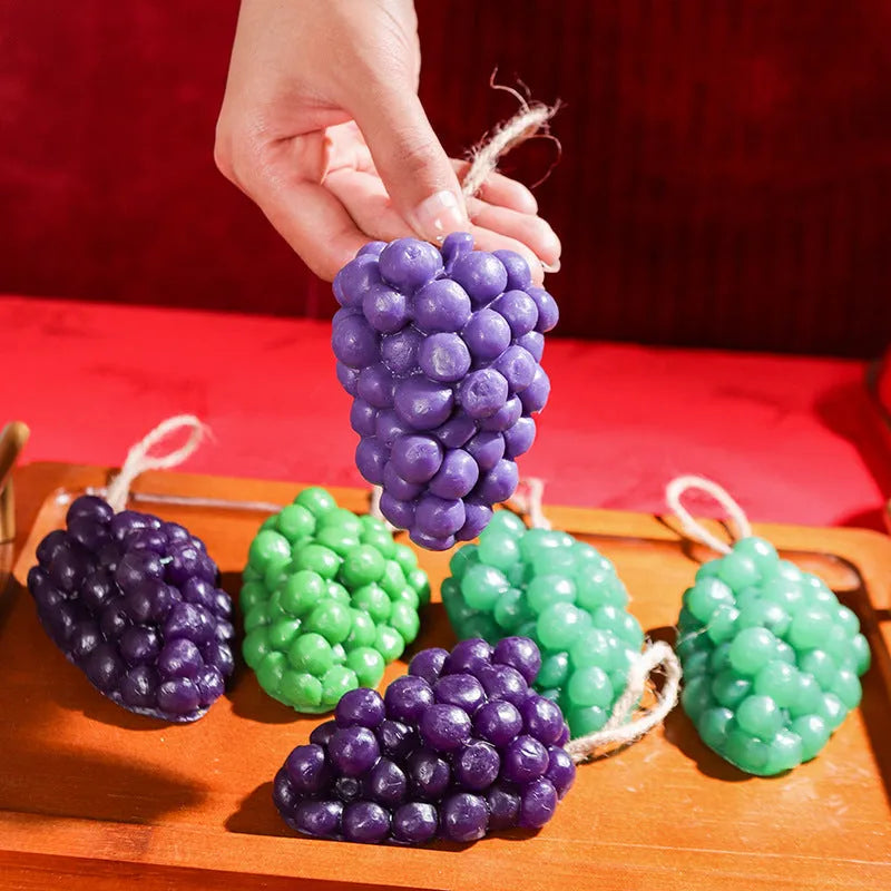 Purple and green grape cluster handmade soap bar 80g weight