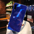 Samsung diamond pattern rhombus mirror phone case back cover in TPU and PC, black colour, for Samsung Galaxy