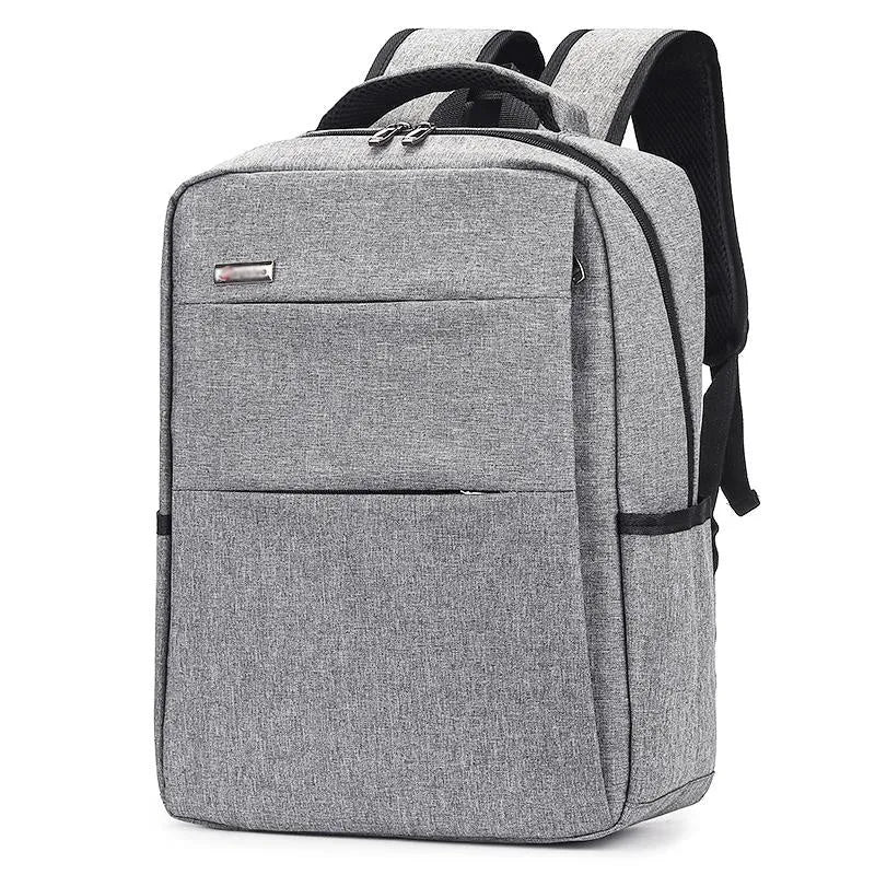 Waterproof Oxford cloth laptop backpack with shoulder straps, shown in multiple colour options.