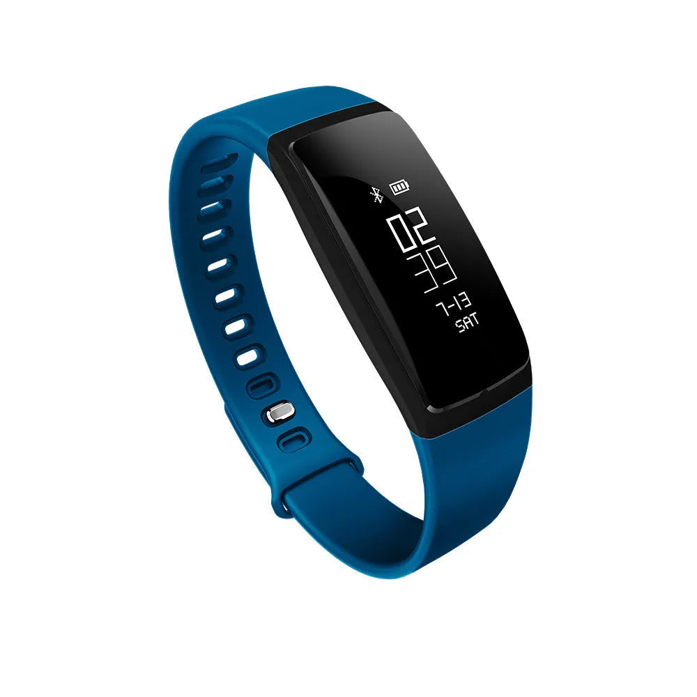 Smart band fitness tracker with 0.87 inch OLED screen, black colour, lightweight design