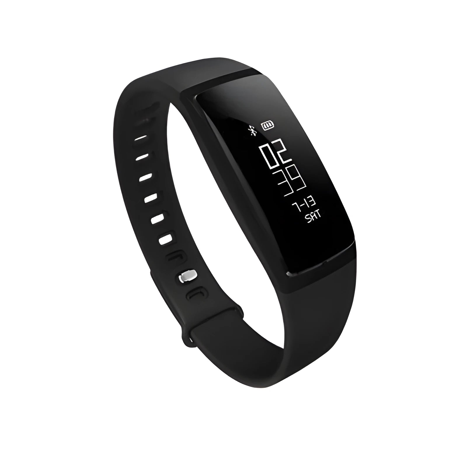 Smart band fitness tracker with 0.87 inch OLED screen, black colour, lightweight design