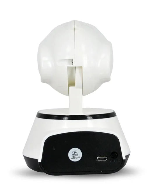 WiFi wireless baby monitor camera white with 720P HD and pan tilt night vision