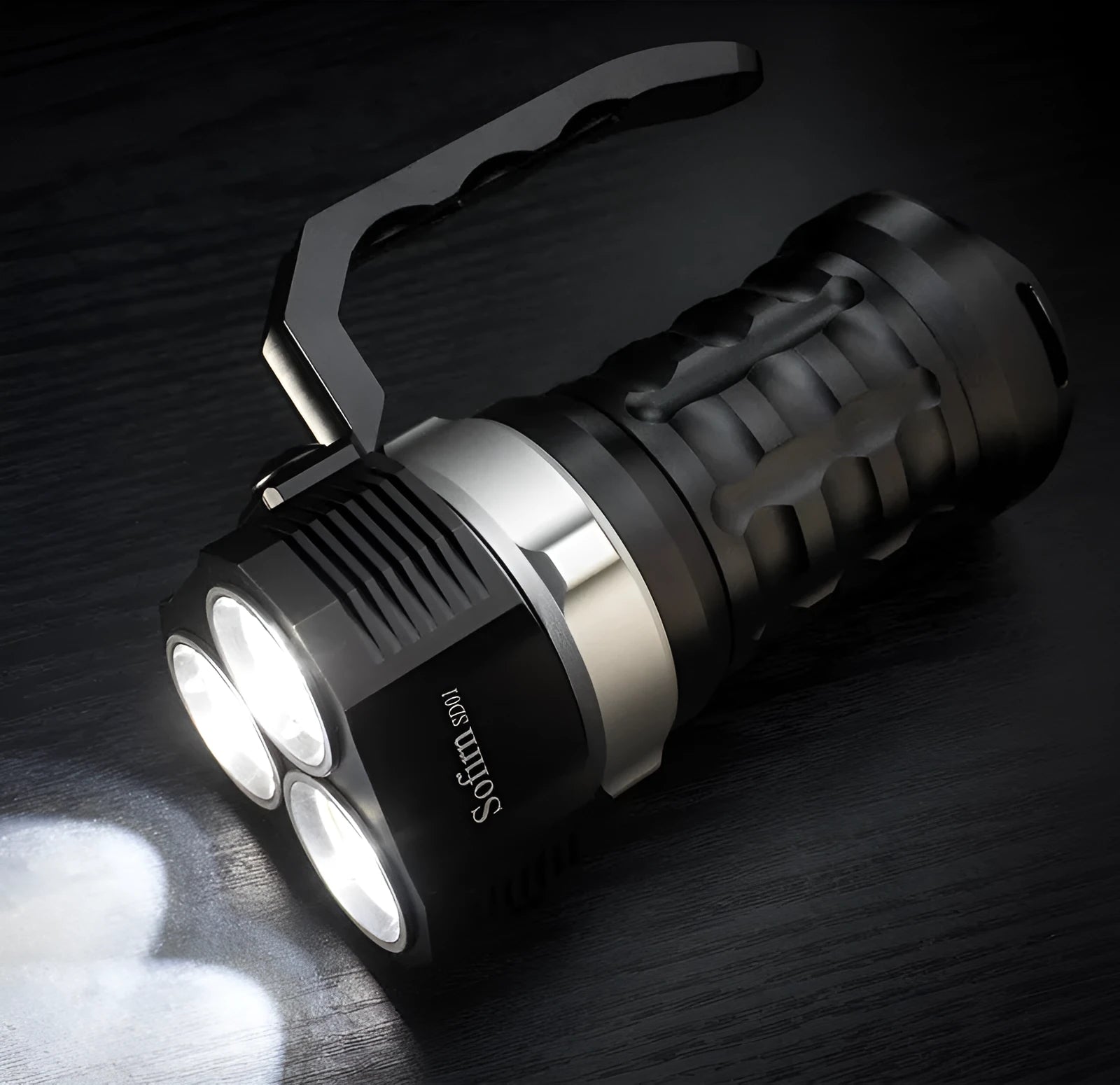 Aluminium alloy diving tube flashlight with 18cm length for outdoor and diving use