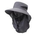 Men's adjustable wide-brim fisherman sun hat in polyester fabric, shown in army green colour.
