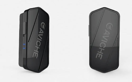 Black wearable air purifier necklace showing compact 80x37x24mm dimensions and plastic construction