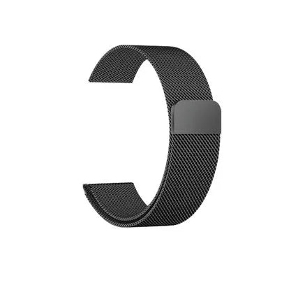 Stainless steel watch strap in silver colour for 38mm or 42mm watch cases.