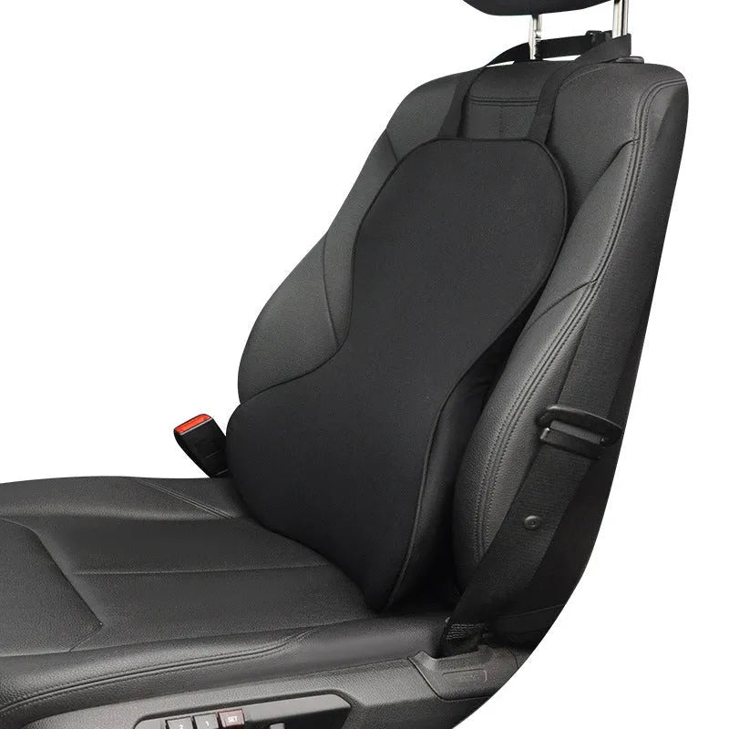 Memory cotton car waist back cushion in solid colour options on car seat