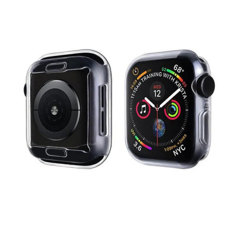 Flexible TPU watch case protective cover for 38mm 40mm 42mm 44mm smartwatch in multiple colours