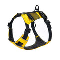 Waterproof reflective no-pull dog harness in nylon, black colour, chest strap design, sizes XXXS to L/XL