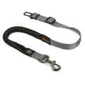 Pet car seat belt with reflective strip, nylon webbing, zinc alloy buckle, 76-148cm adjustable, various colours